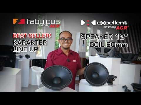 BEST SELLER KARAKTER LINE UP SPEAKER 12IN COIL 60MM DARI ACR SPEAKER